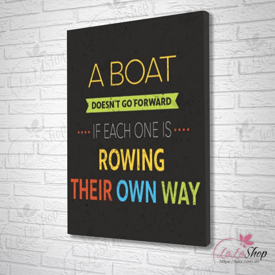 Tranh treo tường if each one is rowing their own way