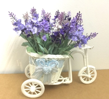 Chậu hoa xe đạp lavender 2