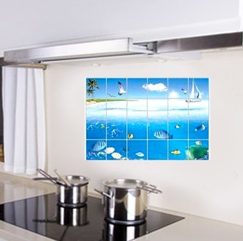 Decal dán bếp đại dương size 60x90