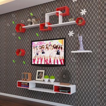 Wall-mounted TV shelf KE_TVD11