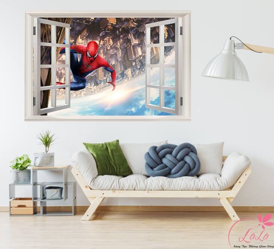 Tranh cửa sổ người nhện