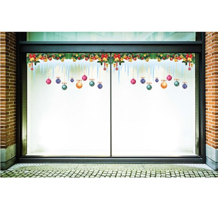 Decal dán tường dây treo chuông vàng Noel 2