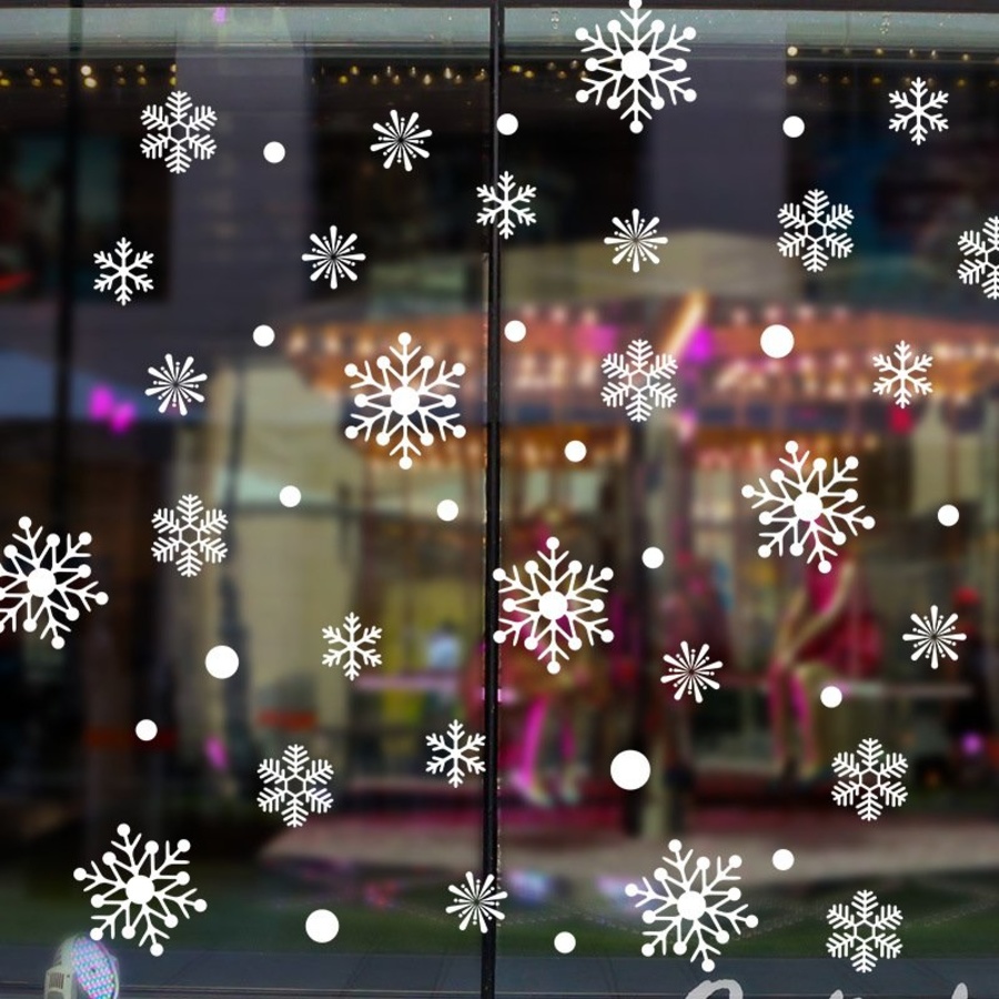 Decal bông tuyết trang trí Noel