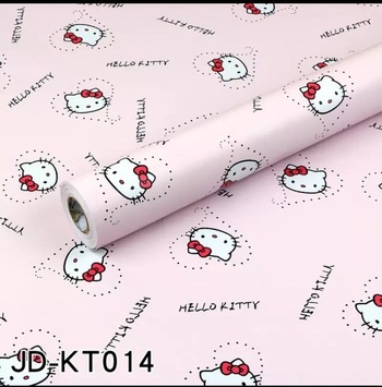 Giấy decal cuộn hello kitty hồng 2
