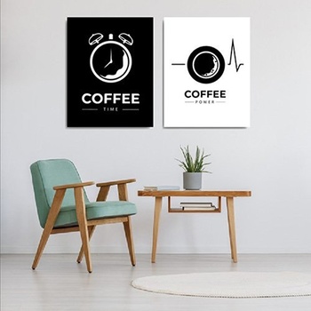 Thời gian cà phê và tranh tường năng lượng cà phê