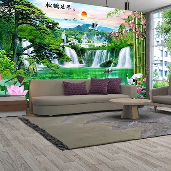 Tranh Sơn Thủy Thiên Nhiên Sông Nước - Mẫu 15