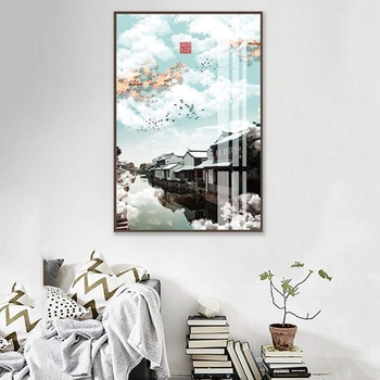 Tranh treo tường bình yên trấn cổ