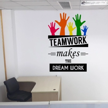 Teamwork-Büro-Aufkleber