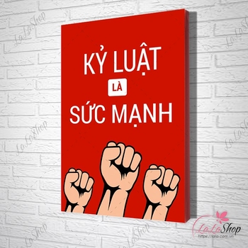 Tranh văn phòng kỷ luật là sức mạnh