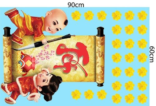 Combo decal trang trí ngày tết phát tài