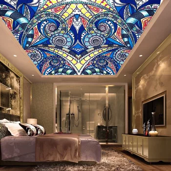 Tranh dán trần nghệ thuật 3D hiện đại