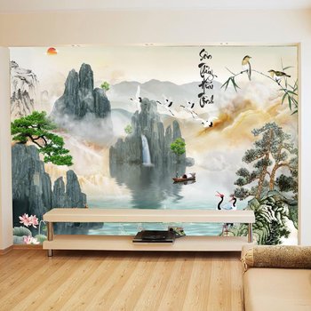 Tranh dán tường sơn thủy hữu tình