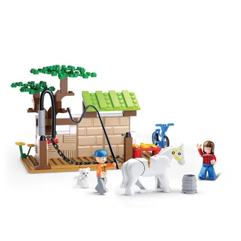 Đồ Chơi Lắp Ráp Trại Chăm Sóc Ngựa TINITOY BRICK (110pcs) (TN)