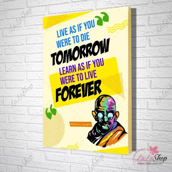 Tranh slogan live as if you were to die tomorrow