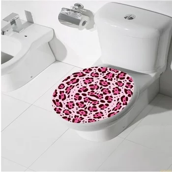 dán toilet họa tiết hồng
