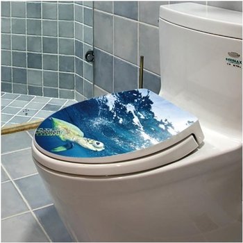 Miếng dán toilet hình rùa biển