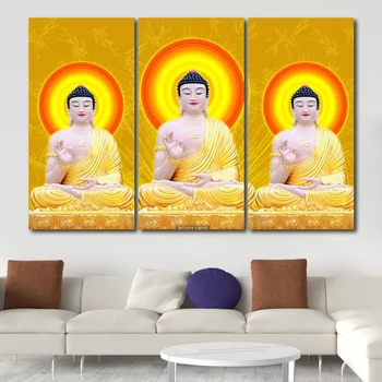 Tranh Tam Thế Đức Phật A Di Đà