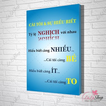 Tranh slogan cái tôi và sự hiểu biết