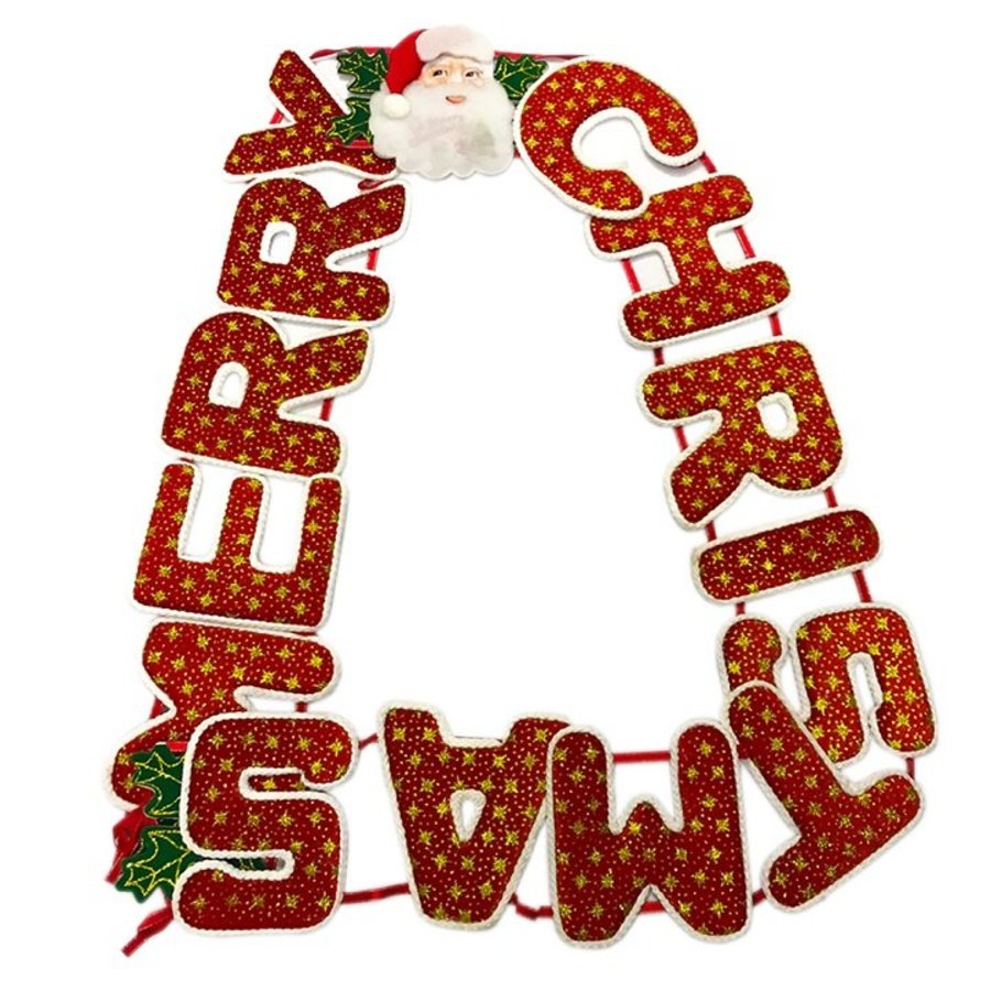 Đồ trang trí noel dây chữ treo merry christmas
