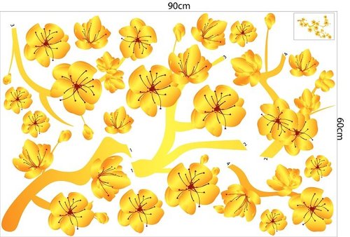Combo Decal Trang Trí Tết Xuân Bính Ngọ 2026 Vạn Sự Như Ý