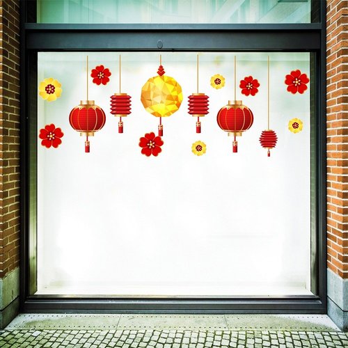 Combo Decal Trang Trí Tết Xuân Bính Ngọ An Khang Thịnh Vượng 2026