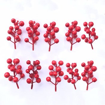 Set 10 cành Cherry đỏ trang trí tết