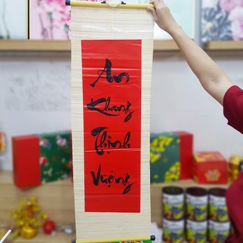 Liễn Mành Trang Trí Tết An Khang Thịnh Vượng - Size lớn
