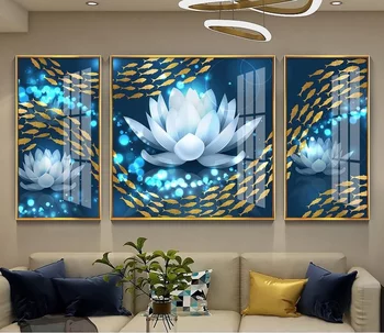 Leuchtender weißer Lotus Lotuskarpfen