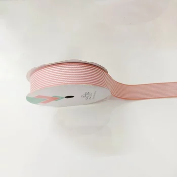 Cuộn ruy băng cam sọc trắng