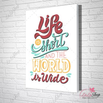 Office Painting Das Leben ist kurz und die Welt ist weit