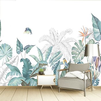 Tranh dán tường chim ruồi và chim thiên đường