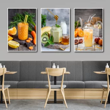 Obst-Smoothie-Wand-Kunst