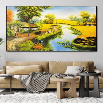 Tranh treo tường cảnh đồng quê 7