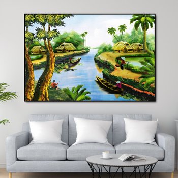Tranh treo tường dòng sông quê hương 3