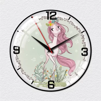 Vintage Uhr des rosa Pferdes