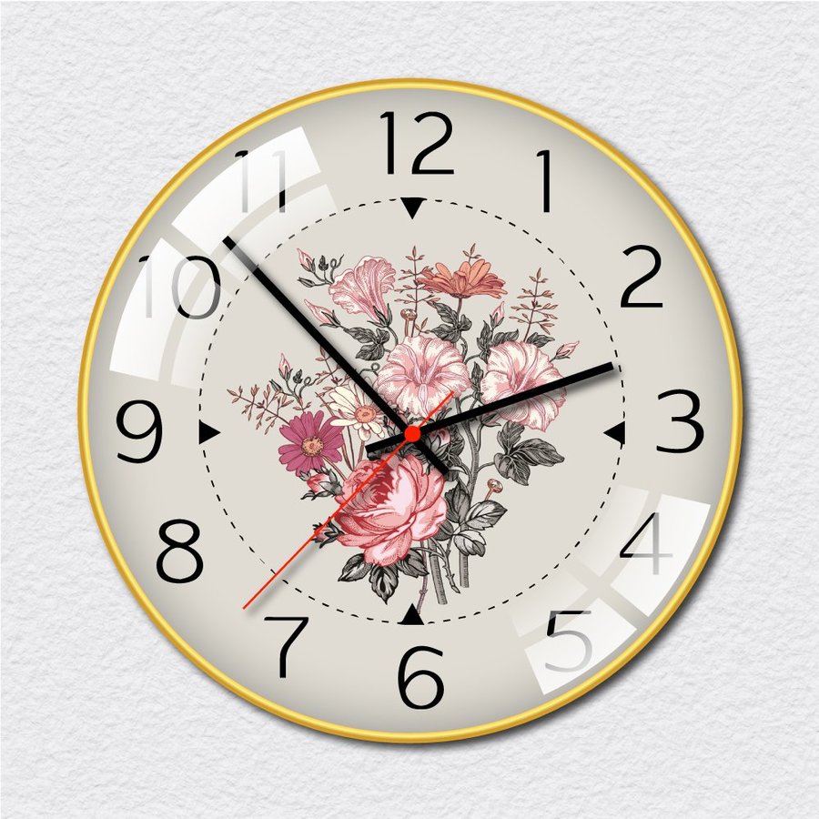 Đồng hồ vintage đóa hoa 3