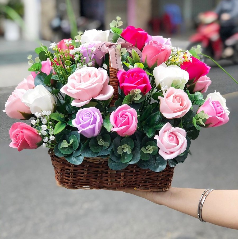 GIỎ HOA SÁP - HY VỌNG