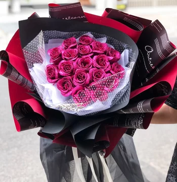 Bó hoa sáp thơm kim tuyến