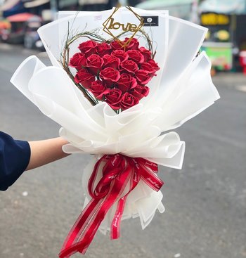 Bó hoa hồng sáp 20 bông - LOVELY