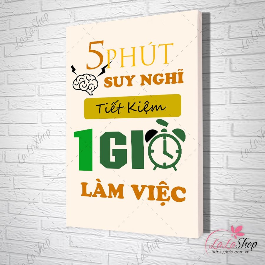 Tranh Văn Phòng 5 Phút Suy Nghĩ Tiết Kiệm 1 Giờ Làm Việc