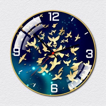 Kunst-Goldschwalben-Weinlese-Uhr