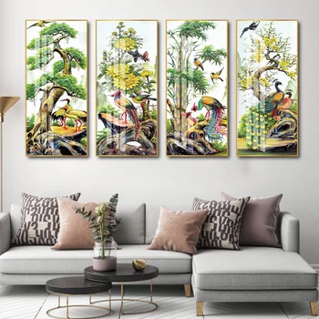 Reihe von Gemälden von vier kostbaren Bäumen, Truc Mai
