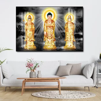 Tranh treo tường tam thế phật