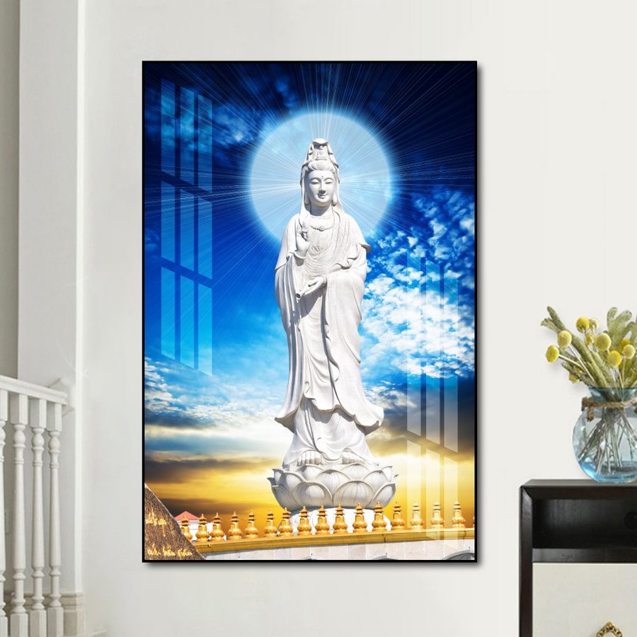 Tranh treo tường bồ tát và bầu trời
