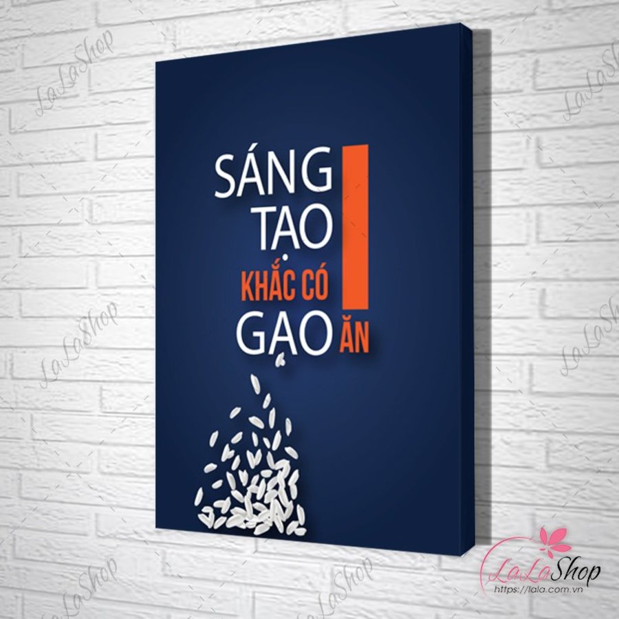 Tranh Văn Phòng Sáng Tạo Khắc Có Gạo Ăn 3