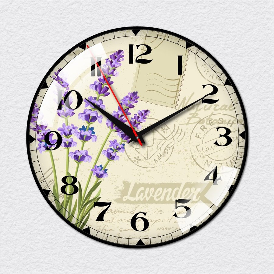 Đồng hồ vintage hoa oải hương 2