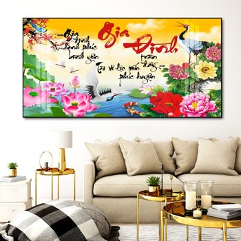 Tranh dán tường gia đình hạnh phúc bình yên