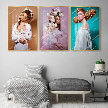 Tranh Dán Tường Nghệ Thuật Mái Tóc Nữ 5