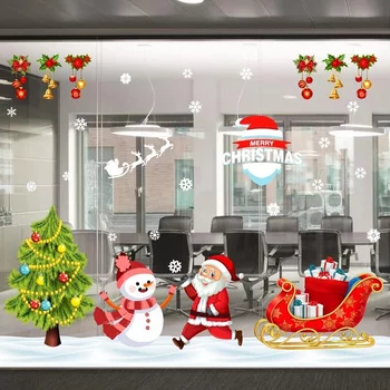 Combo decal trang trí noel giáng sinh hạnh phúc 2