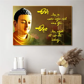 Wandmalereien des buddhistischen Lebens und der Religion